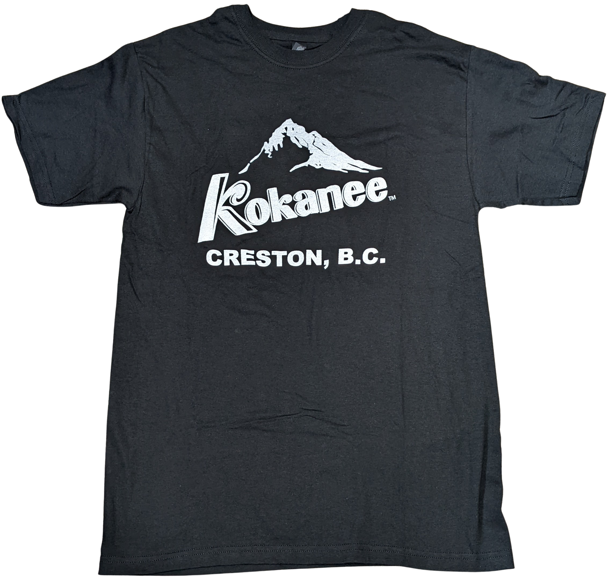 Men's Black T-Shirt Kokanee | Columbia Brewery | Creston BC